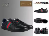 homme gucci cuir shoes leather header noir